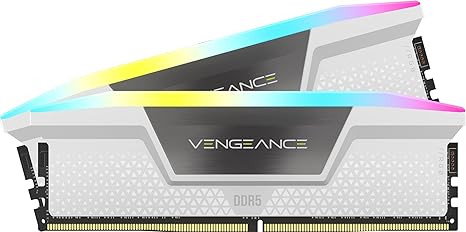 Corsair Vengeance RGB 64 GB (2x32 GB) DDR5 5600 MHz CL40 Blanca CMH64GX5M2B5600C40W Corsair Vengeance RGB 64 GB (2x32 GB) DDR5 5600 MHz CL40 Blanca CMH64GX5M2B5600C40W