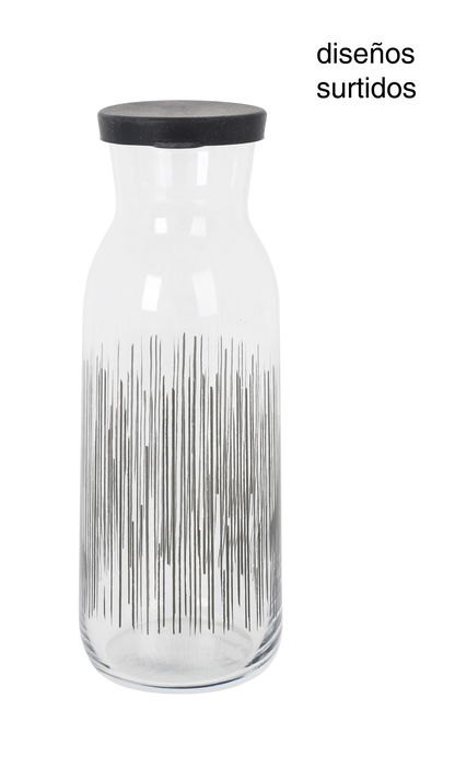 LAV Botella Decantadora Ischia 1.2 L con Grifo, Modelo Fon886.2102Pk., Dimensiones: 7 x 9 x 26 cm (6 Unidades)