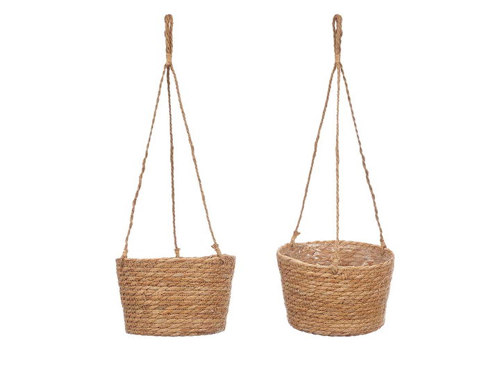 Giftdecor Maceta Colgante Esparto Conica 21Cm 22x22x14 (Set de 12)