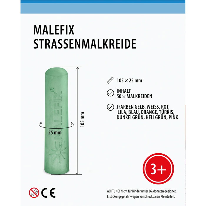 Pustefix MALEFIX Tiza para Pavimentar Pack de 20
