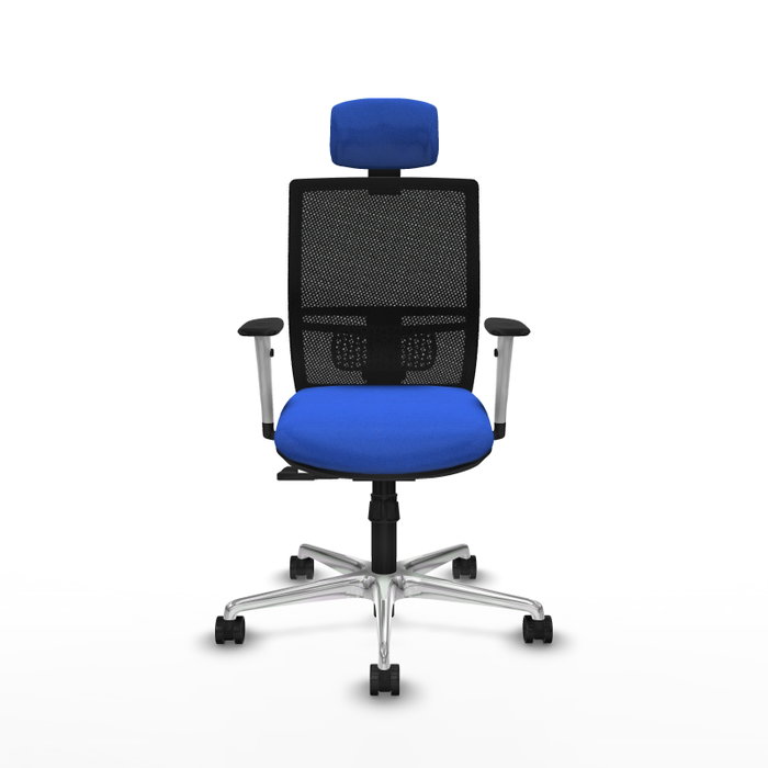 PIQUERAS Y CRESPO Silla de oficina Yunquera con mecanismo Sincro, Azul y Negro PIQUERAS Y CRESPO Silla de oficina Yunquera con mecanismo Sincro, Azul y Negro