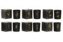 DKD Home Decor Vela Black Magic Surtido de 6 Unidades