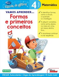EVEREST EDITORA, Vamos aprender: formas e primeiros conceitos: 4 anos: matemática