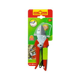 WOLF-Garten Amboss-Gartenschere Aktion RS-EN, Tijeras de Podar con Yunque Rojo, Cortasetos de Mano