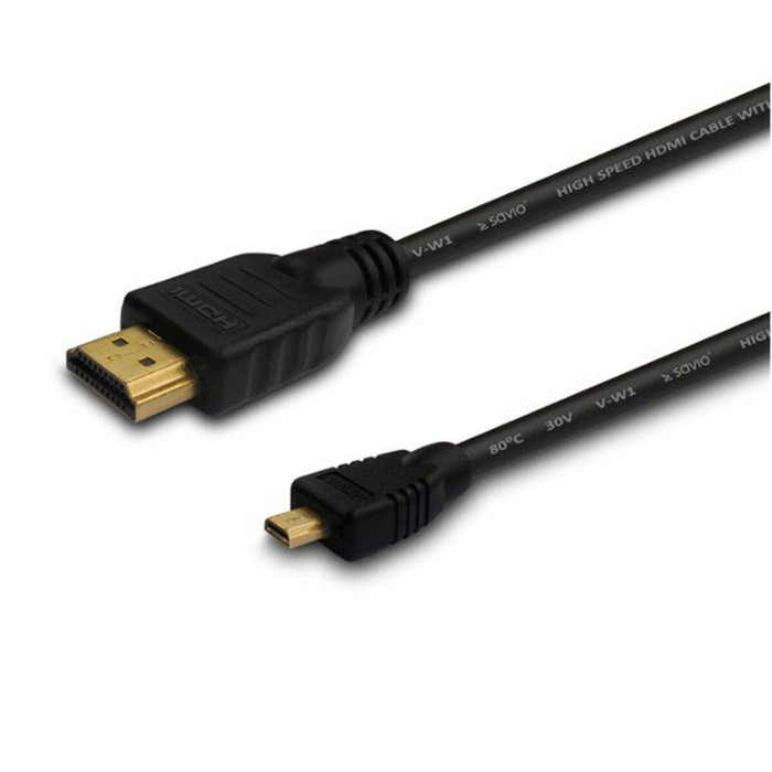 SAVIO Cable HDMI a Micro HDMI 1.4, 1m, Negro