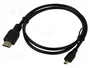 SAVIO Cable HDMI a Micro HDMI 1.4, 1m, Negro