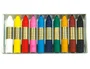 Manley Estuche de Ceras de Colores Surtidos 60mm de 10 Unidades