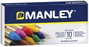 Manley Estuche de Ceras de Colores Surtidos 60mm de 10 Unidades