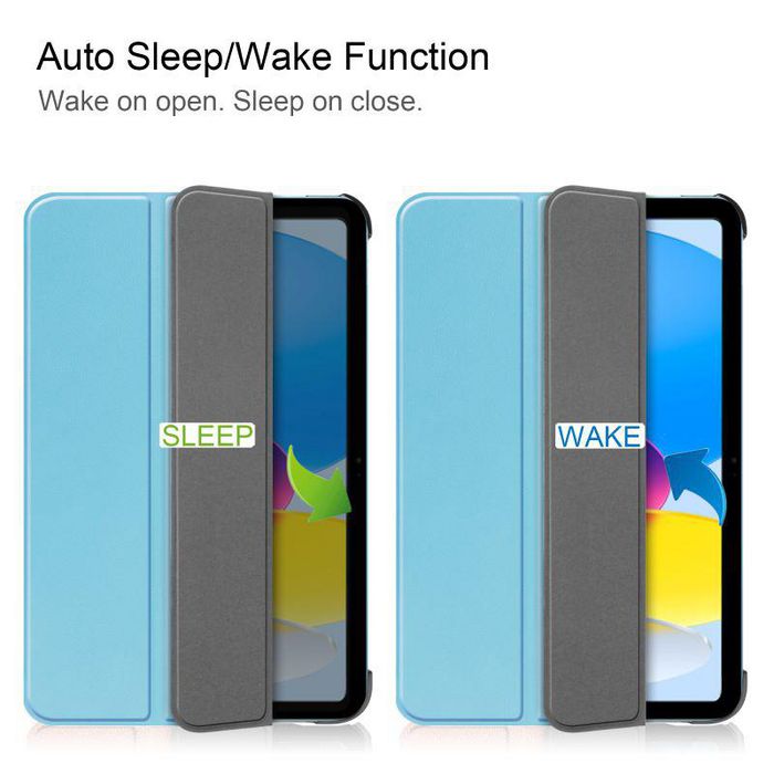CoreParts Funda Rígida Protectora Tri-Fold para Apple iPad 10ª Gen 10.9 pulgadas (2022) - Azul Cielo CoreParts Funda Rígida Protectora Tri-Fold para Apple iPad 10ª Gen 10.9 pulgadas (2022) - Azul Cielo