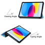 CoreParts Funda Rígida Protectora Tri-Fold para Apple iPad 10ª Gen 10.9 pulgadas (2022) - Azul Cielo