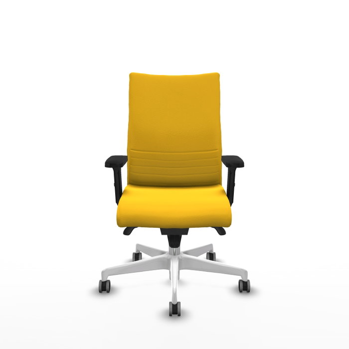 PIQUERAS Y CRESPO Silla Albacete Confidente Amarillo con Mecanismo Sincro PIQUERAS Y CRESPO Silla Albacete Confidente Amarillo con Mecanismo Sincro