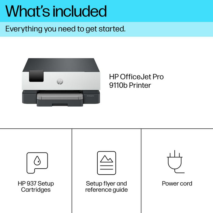 HP OfficeJet Pro 9110b Impresora Profesional de Inyección de Color para Oficinas Distribuidas y Fuerzas Laborales Híbridas HP OfficeJet Pro 9110b Impresora Profesional de Inyección de Color para Oficinas Distribuidas y Fuerzas Laborales Híbridas