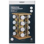 Cook Concept Especiero Giratorio 16 Botes Bambú y Cristal Cocina