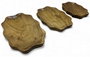 DKD Home Decor Centro Mesa Shabby Acacia Marron 18 x 3 x 28 cm Set de 3