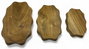 DKD Home Decor Centro Mesa Shabby Acacia Marron 18 x 3 x 28 cm Set de 3