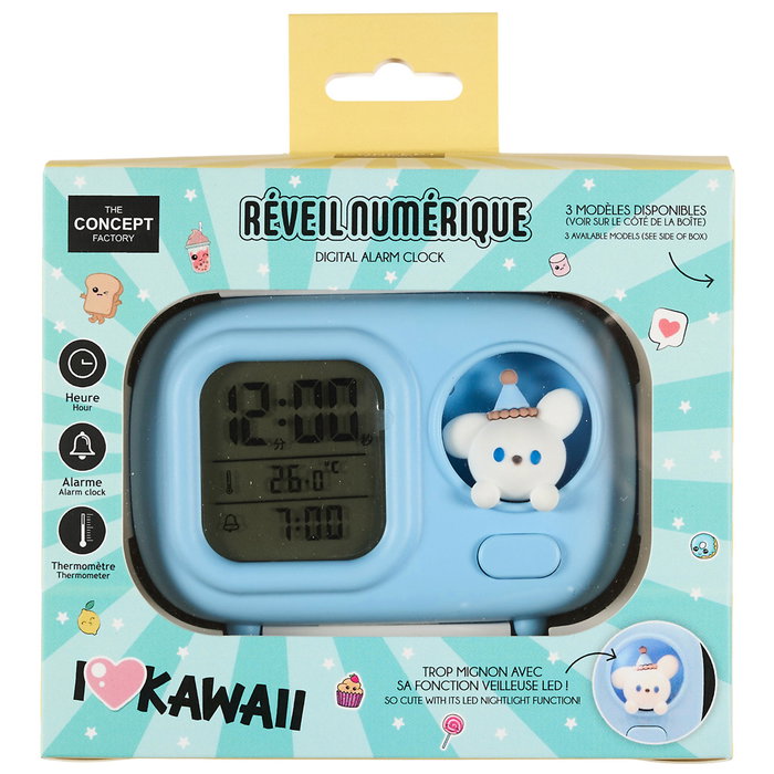Be Mix Despertador Kawaii, Colección Kawaii, Modelos Surtidos (Perro, Pollito, Conejo)