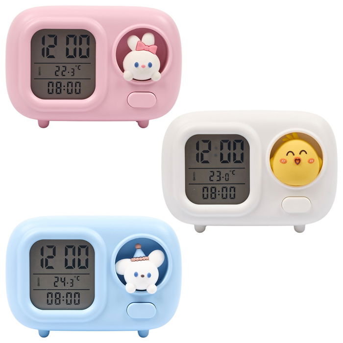 Be Mix Despertador Kawaii, Colección Kawaii, Modelos Surtidos (Perro, Pollito, Conejo)