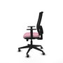PIQUERAS Y CRESPO Silla de oficina Horna, Rosa y Negro, Mecanismo Sincro/Traslack