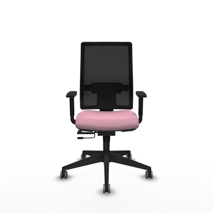PIQUERAS Y CRESPO Silla de oficina Horna, Rosa y Negro, Mecanismo Sincro/Traslack PIQUERAS Y CRESPO Silla de oficina Horna, Rosa y Negro, Mecanismo Sincro/Traslack