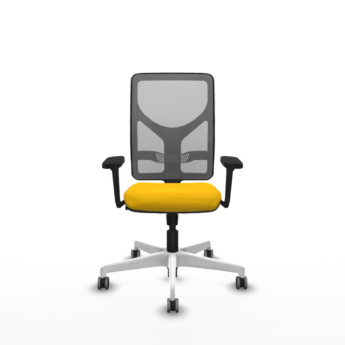 PIQUERAS Y CRESPO Silla de oficina Motilla con mecanismo Sincro, Amarillo y Gris PIQUERAS Y CRESPO Silla de oficina Motilla con mecanismo Sincro, Amarillo y Gris