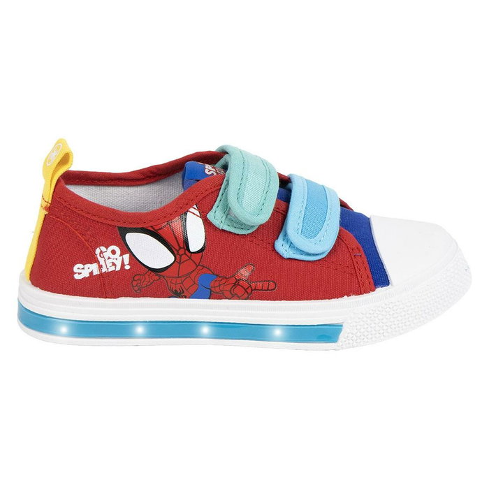 Cerdá Zapatilla Loneta Suela PVC Con Luces Spidey T027 Rojo