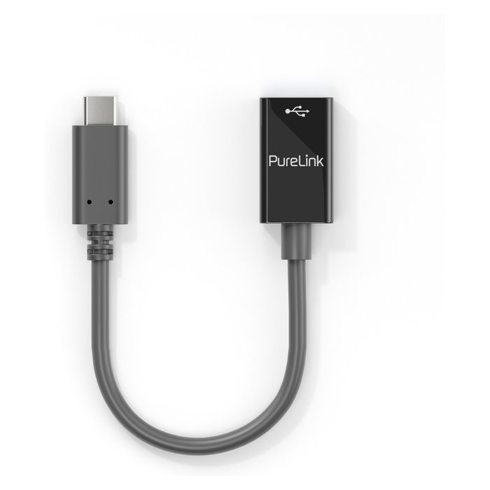 PureLink Adaptador USB-C a USB-A iSerie USB 3.1 Gen 1 - Negro - 0,10m PureLink Adaptador USB-C a USB-A iSerie USB 3.1 Gen 1 - Negro - 0,10m