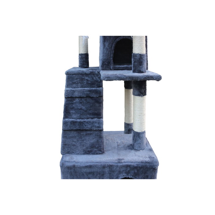 Árbol rascador para gatos Gloria Nilo Gris Poliéster Madera Papel Plástico Sisal 7,5 cm