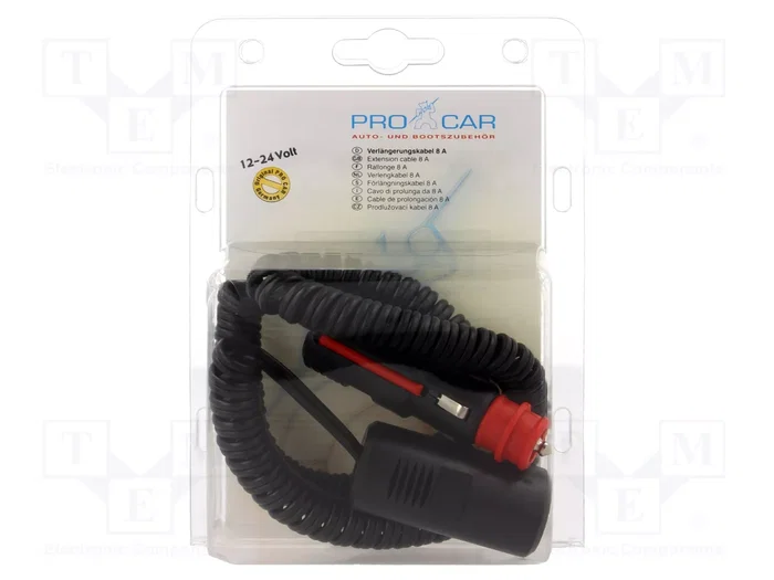 PRO CAR Cable alargador para mechero de coche 3m