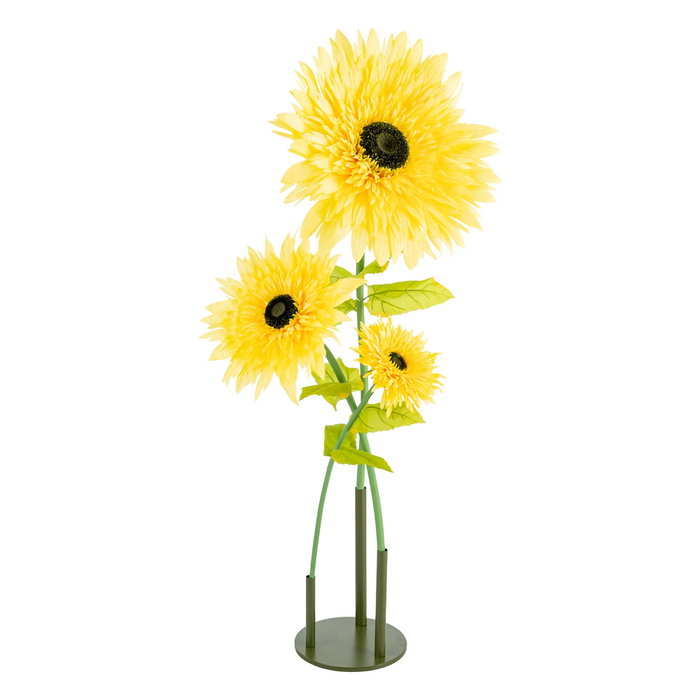 Flor Gerbera Amarillo Artificial 40 X 40 X 125 cm (Set de 2)