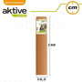 Aktive Parasol de Terraza Cuadrado 270x270 cm con Chimenea y Mástil de Aluminio 4.8 cm