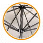 Aktive Parasol de Terraza Cuadrado 270x270 cm con Chimenea y Mástil de Aluminio 4.8 cm