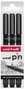 UNI-BALL PIN Rotuladores Calibrados Negro (0,2 - 0,4 - 0,8 mm)