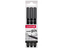 UNI-BALL PIN Rotuladores Calibrados Negro (0,2 - 0,4 - 0,8 mm)