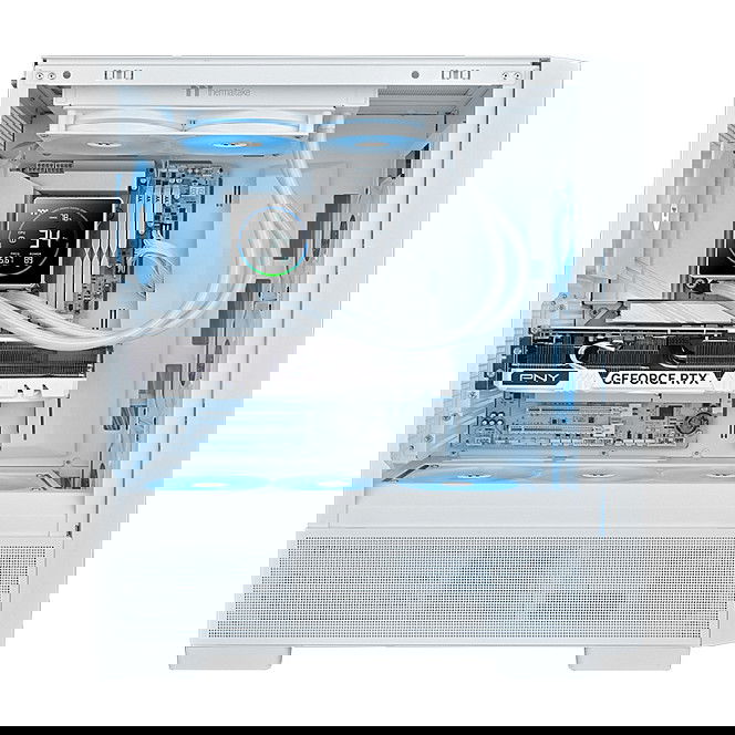 Thermaltake TH240-S V3 ARGB Sync AIO Snow Edition - Refrigeración Líquida para CPU 240mm, 2x Ventiladores 120mm ARGB, Blanco