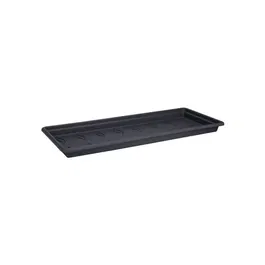 Elho Green Basics 60 Platillo para Jardinera Negro Living Exterior XXL Ø 54.9 x H 4.6 cm Plástico Reciclado