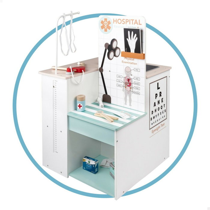 Color Baby Hospital veterinario de madera con 17 piezas