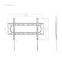 Tooq Soporte Fijo de Pared LP1084F-B para Pantallas 37-80 pulgadas, Negro