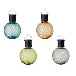 Lumineo Bombilla Decorativa Solar, Colores Surtidos, Luz Blanca Cálida, Batería 6h