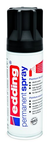 Edding Pintura Permanente en Spray Negro Mate 200ml