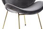 DKD Home Decor Silla Chic Terciopelo Negro Dorado 58 x 73 x 62 cm