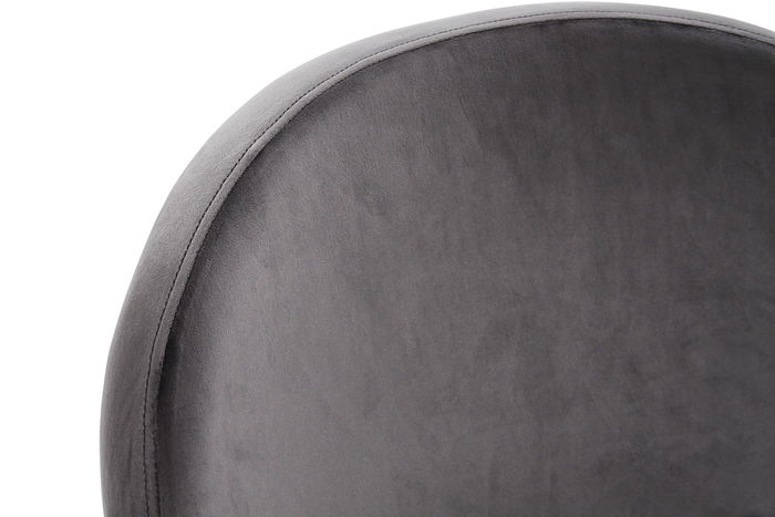 DKD Home Decor Silla Chic Terciopelo Negro Dorado 58 x 73 x 62 cm