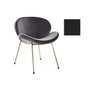 DKD Home Decor Silla de Terciopelo Negro y Dorado