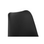 DKD Home Decor Silla de Terciopelo Negro y Dorado