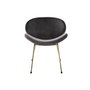 DKD Home Decor Silla de Terciopelo Negro y Dorado