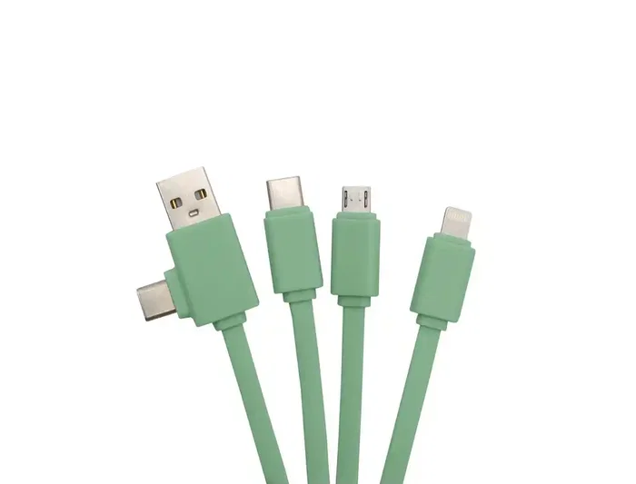 Wondee Cable Multiconector 3 en 1 USB-C, Micro USB y Lightning con Diseño Margarita Mr. Wonderful Wondee Cable Multiconector 3 en 1 USB-C, Micro USB y Lightning con Diseño Margarita Mr. Wonderful