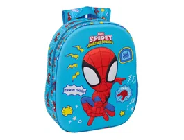 Safta Mochila Spidey Diseño 3D, 330x270x100 mm, Colección Spidey
