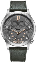 Police Reloj PEWJA2227703 con Correa Verde y Caja Gris