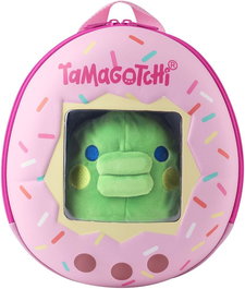 Bandai Tamagotchi Kuchipatchi - Mochila con Peluche Transformable de Huevo a Adulto, 3 Evoluciones y Ventana para Ver a tu Mascota