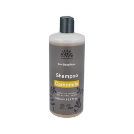 URTEKRAM Champú de Manzanilla para Cabellos Claros 500 ml - Aporta Brillos y Cuida el Cabello Rubio - Certificado COSMOS ORGANIC - Vegano y No Testado en Animales