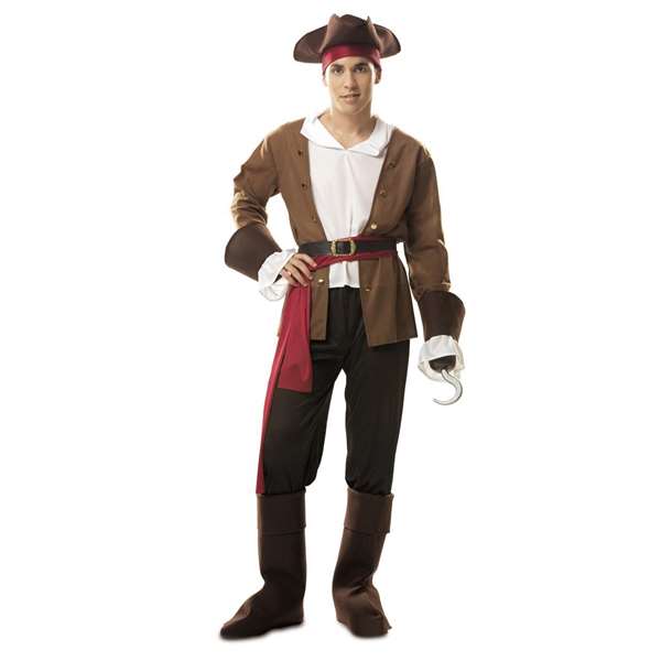 My Other Me Disfraz Bucanero Talla XXL con Sombrero, Camisa, Chaqueta, Fajín, Cinturón, Pantalón y Cubre Botas My Other Me Disfraz Bucanero Talla XXL con Sombrero, Camisa, Chaqueta, Fajín, Cinturón, Pantalón y Cubre Botas